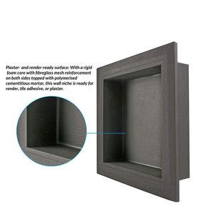 12 X 12 Inch (Installation Size13 X 13 Inch) Waterproof Leak Proof Eco-Friendly Corner Bathroom Recessed <strong>Storage</strong> XPS <strong>Shower</strong> - Product Image 3