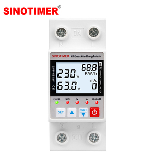 Protector de Voltaje Inteligente WiFi SINOTIMER SVP688W-B 220V CE/RoHS para Protección Contra Sobrecarga, Fugas y Sobrecalentamiento Solar - Product Image 1