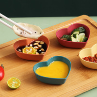 Schattige Kruiderij Gerechten Snack Serveren Gerechten Dompelen Kom Tarwesaus Kruidenschotel Mini Hartvorm