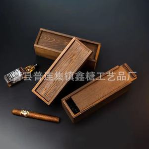 Wooden <b>Drawer</b> <b>Box</b> With Lid Rectangle Solid Wood <b>Storage</b> Office Organizer Customizable Size Desktop Mount - Product Image 2