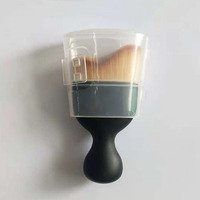 Pinceau de maquillage Saiyii en forme de S, pour fond de teint, marque privée, synthétique doux, mini pinceau unique pour fond de teint liquide et poudre