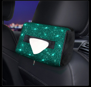 Accesorios de Coche Serie Diamante Brillante Funda para <span class=keywords><strong>Volante</strong></span> Pañuelos Viseras para Mujer y Niña - Product Image 3