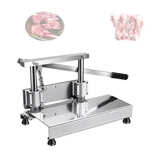 Manual pig feet cutter chopper portable frozen fish pig cow sheep bone cutting chopping machine