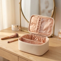 Sac de voyage pour femmes Royal Fair Custom Fashion, résistant à l'eau, en cuir PU, grande capacité, sac de maquillage portable, rangement cosmétique