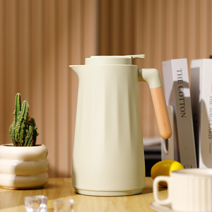 Transfrontaliero di grande capacità dormitorio bollitore termico per uso domestico caffettiera in legno manico sottovuoto <span class=keywords><strong>Thermos</strong></span> per acqua calda - Product Image 3