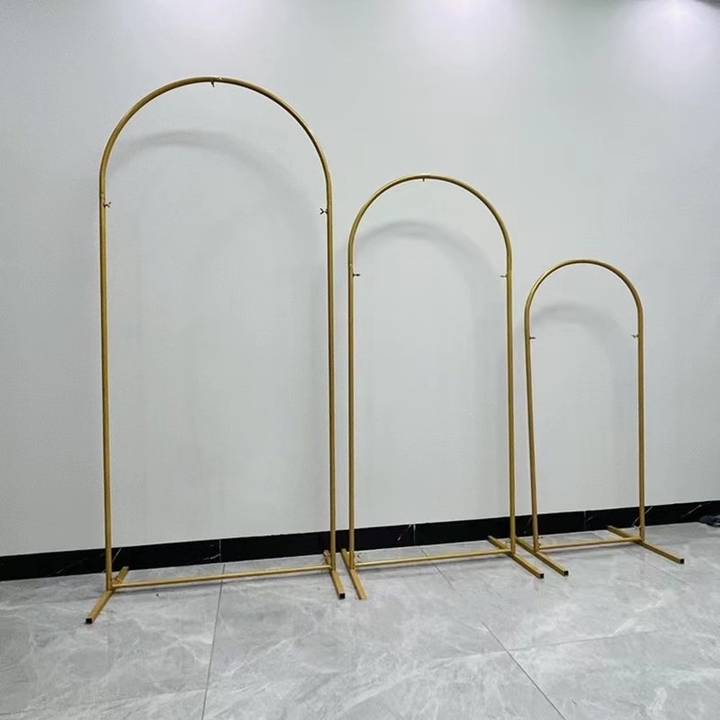Backdrop Arch Stand Metal Gold Centerpiece Flower Stand for Weeding