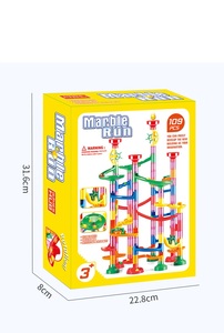 Juego de bloques de construcción, juguetes educativos, pista de carreras de canicas, juguetes para niños, ensamblaje de rompecabezas DIY, laberinto, trackball, bloque de construcción - Product Image 3