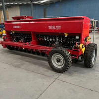 Machine de semis de graines d'herbe de luzerne de riz de blé de Traction de tracteur