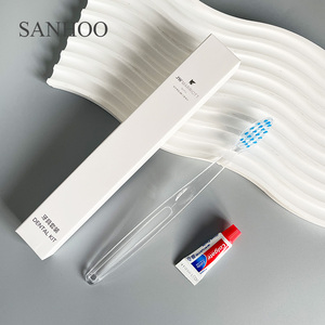SANHOO, logotipo personalizado, caja blanca, embalaje, productos de hotel desechables ecológicos, juego de accesorios de lujo para Hotel Marriot Resort - Product Image 3