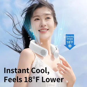 4000mAh USB Rechargeable 360 Degree Cooling Personal <b>Neck</b> Fan Quiet Wearable Bladeless Air <b>Cooler</b> for Home Use - Product Image 6