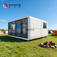 Nouvelle conception de maisons miniatures modernes préfabriquées modulaires rectangulaires mobiles avec chambre à coucher, alimentées à l'énergie solaire, écologiques