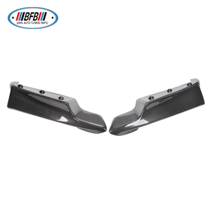 2 Piezas de Divisores de Parachoques Delanteros en Fibra de Carbono Negro Brillante, Lado Izquierdo y Derecho, Compatibles con F30 MT/MP, Marca BFB - Product Image 3