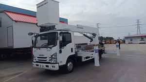 Camion de levage mobile à cisaillement, camion à plateforme hydraulique électrique, camion à plateforme élévatrice à quatre roues de 20 mètres - Product Image 4