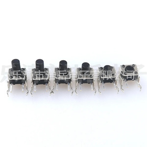 สวิตช์สัมผัส Yueqing Rainbow Bridge รุ่น W2 ขนาด 6x6x4 มม. แบบติดด้านข้างพร้อมขายึด 1A 3.3VDC SPST สำหรับอุปกรณ์อิเล็กทรอนิกส์ 3C - Product Image 2
