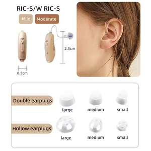 Aides auditives miniatures RIC pour adultes, modèle universel populaire et réputé, 4 canaux, écologiques, à réduction de bruit, bon prix, livraison gratuite - Product Image 3