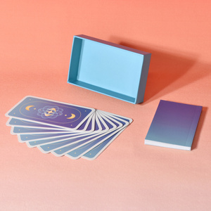 <span class=keywords><strong>Cartas</strong></span> de <span class=keywords><strong>Tarot</strong></span> Personalizadas Premium, Papel de Núcleo Negro de 330 g/m², Laminado, Impermeable, Diseño Personalizado con Caja de Cubierta Cielo y Tierra - Product Image 5