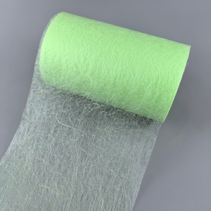 Tela no tejida Huiming de 150 cm de ancho, verde, de fibra larga, compuesta para filtro purificador de aire. - Product Image 3