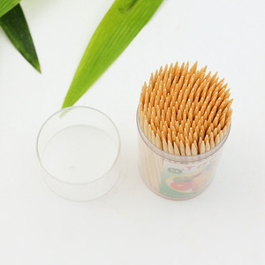 Bamboo Saint <b>Toothpicks</b> 2.5mm X 80mm 300-Piece Bottle Pack Disposable Bamboo Fruit Skewers - Product Image 3