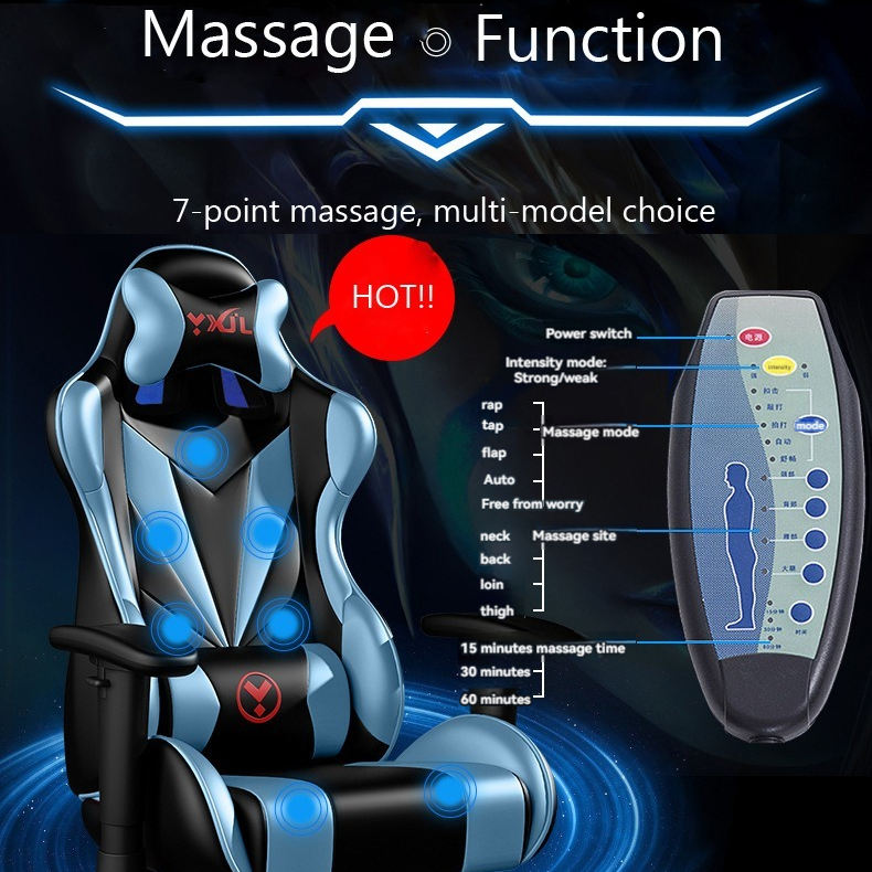 ORANGLES Cheap Modern PU Leather Gaming Chair with Massage & Footrest | Ergonomic PC Office Sillas Gamer, Reclining High-Back Computer Seat – Affordable Luxury (Kuwait) - elegant presentation - exhibiting components - Image 6 of 6 | ideal for home | Discount on Cheap Modern PU Leather Gaming Chair with Massage & Footrest | Ergonomic PC Office Sillas Gamer, Reclining High-Back Computer Seat – Affordable Luxury (Kuwait) Virginia | Free Shipping ORANGLES