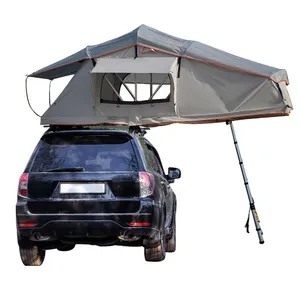Tenda atap mobil berkemah cangkang portabel, tenda atap mobil komposit cangkang lembut bingkai aluminium tenda atas atap