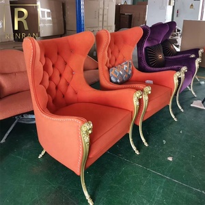Home Furniture Drawing Room Leisure <strong>Chair</strong> Italian Luxury Villa Modern Velvet Accent High <strong>Back</strong> Lounge <strong>Wing</strong> <strong>Back</strong> <strong>Chairs</strong> - Product Image 6