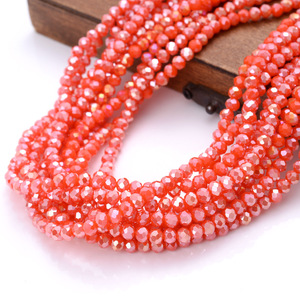 JC vente en gros de <span class=keywords><strong>perles</strong></span> rondelle en cristal <span class=keywords><strong>perles</strong></span> de verre couleur AB 4mm pour la fabrication de bijoux <span class=keywords><strong>perles</strong></span> de cristal chaîne - Product Image 6