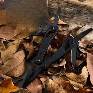 Outdoor Portable Black Stainless Steel <b>Multi</b> <b>Tool</b> Pliers with Folding Knife for <b>Camping</b>, Survival, and Everyday Use - Product Image 3