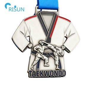 Medalla personalizada de pugilismo 3D, lucha de boxeo coreana, artes marciales mixtas, Karate TKD, medallón de Taekwondo, Medalla personalizada de Taekwondo - Product Image 4