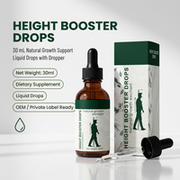 Gouttes pour la croissance en hauteur 30ml – Complément liquide naturel pour la croissance – OEM ODM Marque Privée