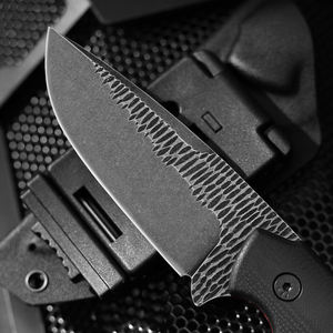 Yangjiang Fabriek <span class=keywords><strong>1095</strong></span> Koolstofstaal Jachtmessen G10 Handvat Zwarte Outdoor Vast Mes Wandelmessen - Product Image 4