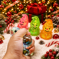 Nouveau style Bonbons de malt lumineux en forme de sapin de Noël, jouets anti-stress moelleux à rebond lent, jouets de décompression pour filles et garçons en TPR 14+