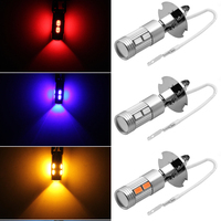 Bombillas LED H1 H3 6000K Blancas Súper Brillantes de Alta Potencia 10-SMD 5630 5730 para Faros Antiniebla de Coche, Luces de Conducción DRL, Lámpara Automotriz, Accesorios para Coche