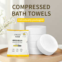 Toalla de Baño Comprimida Desechable Grande, 100% Fibra Vegetal Biodegradable, Multifuncional para Spa, Hogar, Cuidado de Belleza, Pedido al por Mayor
