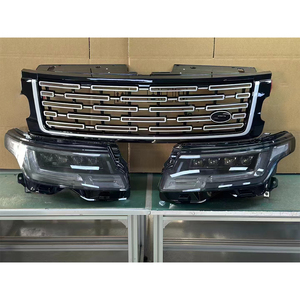 Rejilla de actualización de piezas de carrocería para Land Range Rover <span class=keywords><strong>Vogue</strong></span> L405 2013-2017 2023 rejilla frontal de edición limitada de plata negra - Product Image 3