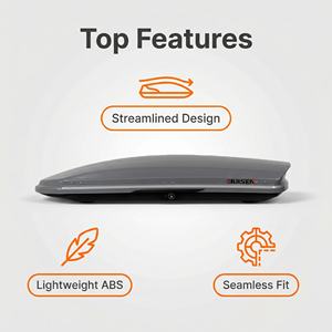 Boîte de <span class=keywords><strong>toit</strong></span> à double ouverture 780L avec serrure antivol et kit de barres transversales - Product Image 5