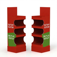 Support d'affichage en carton commercial pliable et écologique pour baume à lèvres, brillant à lèvres et rouge à lèvres, avec montage facile et autoportant