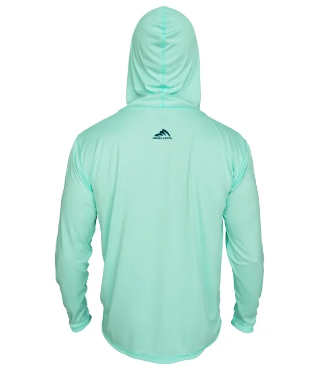 Langärmeliges Polyester-Fischerei-Kapuzenpullover UV Premium individuelles Logo Sport-Kapuzenpullover