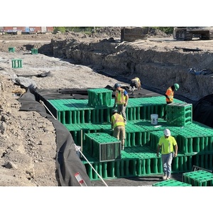 Caja de Atenuación de Aguas Pluviales Subterráneas de Alta Resistencia, Sistema de Drenaje <span class=keywords><strong>Pluvial</strong></span> SUDS Modular, Tanque de Infiltración de Agua de Lluvia Modular - Product Image 5