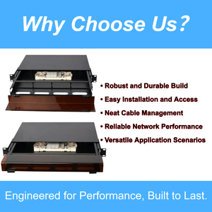 1U Pull-out kèm theo 4 cổng MPO <span class=keywords><strong>Patch</strong></span> Panel cho trung tâm dữ liệu với sợi quang vá dây LC/SC/<span class=keywords><strong>APC</strong></span> Bím Tóc 13 tháng bảo hành - Product Image 4