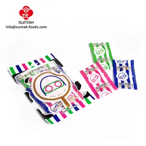 Customized Brand Press Candy Lollipop Cow Milk Candy chew milk candy lollipop in Bag Packing for kids