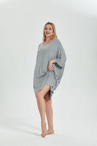 Camisón de Dormir Extra Grande al por Mayor, Camisón de Dormir Suave y Fresco de Bambú, Pijama, Camiseta para Dormir, Camisones - Product Image 6