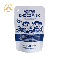 Matte witte plastic aluminiumfolie voor hitteverzegelbare staande verpakkingen met ritssluiting voor het verpakken van sap en babyvoeding
