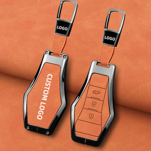 Housse de protection pour clé de voiture en alliage de zinc et cuir pour Dongfeng Forthing T5 T5L T5 <span class=keywords><strong>EVO</strong></span> Yacht Thunder, étui de protection pour clé intelligente - Product Image 1
