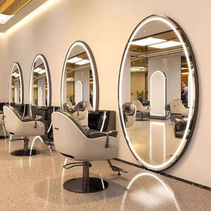 Miroir de <span class=keywords><strong>coiffeur</strong></span> mural ovale rond lumineux à écran tactile intelligent moderne <span class=keywords><strong>CF</strong></span> pour salle de bain - Product Image 3