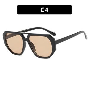 Gafas de Sol Estilo Hip Hop Vintage Maxfree, Gafas de Sol Poligonales Irregulares Retro con Doble Puente, Unisex - Product Image 5