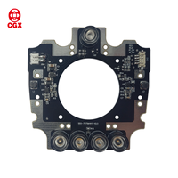CGX IR y LED Blanco Bicolor PCBA ODM OEM SMD Diodo 1 oz Placa PCB de Cobre Luces de Advertencia Rojas/Azules Cámara de Visión Nocturna CCTV