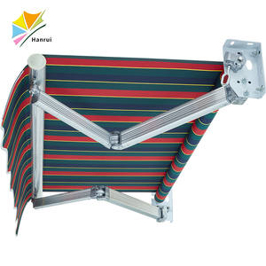 Auvent manuel/automatique télescopique rétractable, <span class=keywords><strong>tente</strong></span> pliable, pare-soleil avec raccords et poignée sur pédalier - Product Image 5