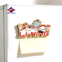 Aimants de réfrigérateur Longzhiyu 20Y en émail souple coloré, design de logo personnalisé, souvenir décoratif mignon pour la cuisine, le bureau, les voyages, cadeau