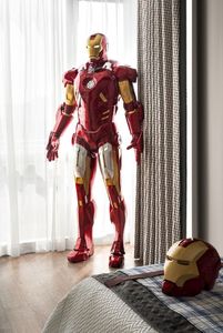 Tượng Iron Man bằng sắt, đồ nội thất để trưng bày, đồ thủ công bằng nhựa trang trí trong nhà - Product Image 6
