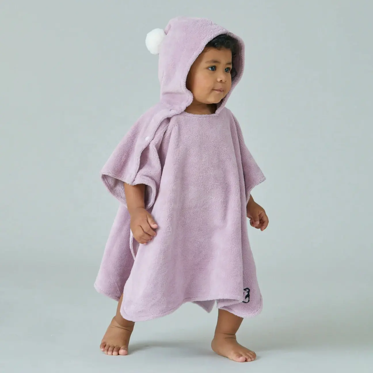 Eco Friendly High Quality Towel Poncho Kids Hooded Nature Baby Beach Towel